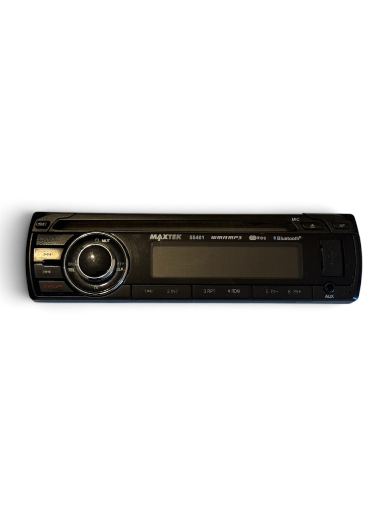 Maxtek 55401 Bluetooth Car Stereo – MP3/WMA, AUX, RDS