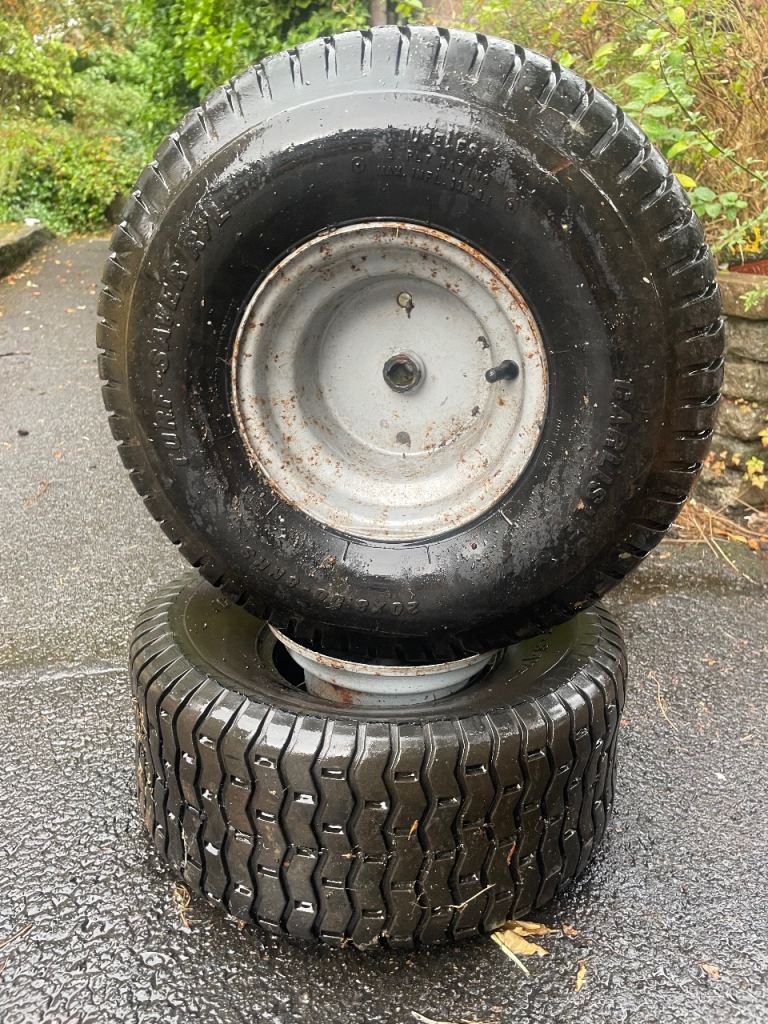 Sports turf vehicle tyres and hubs. Free to a good home.