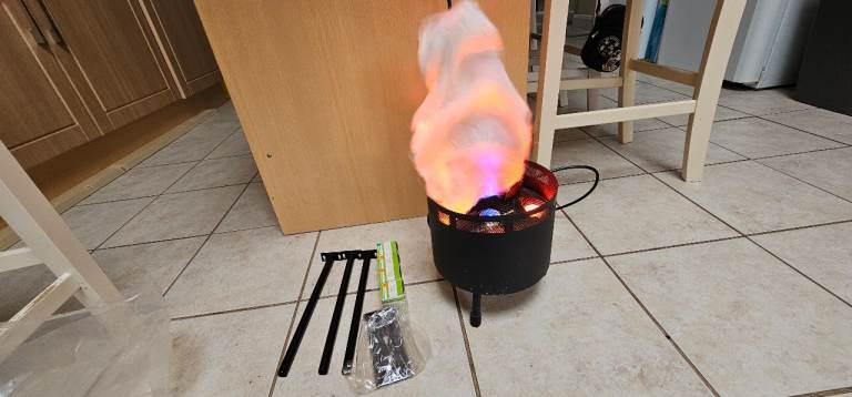Disco flame effect light