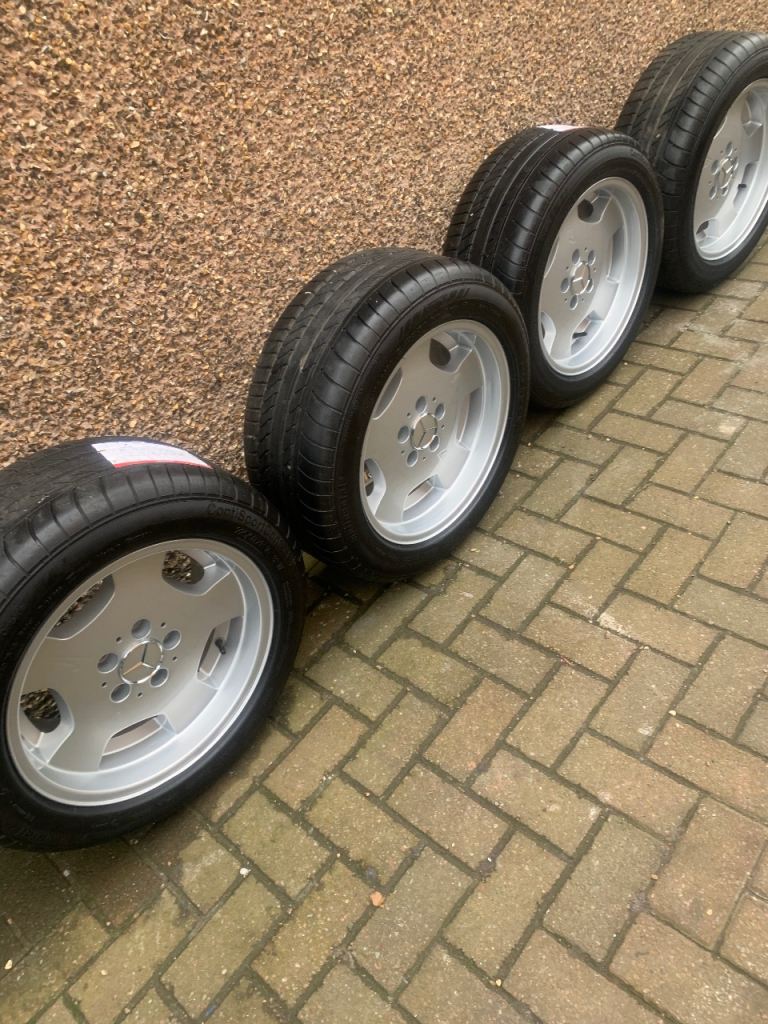 4 Mercedes Benz mono block 16” alloy wheels