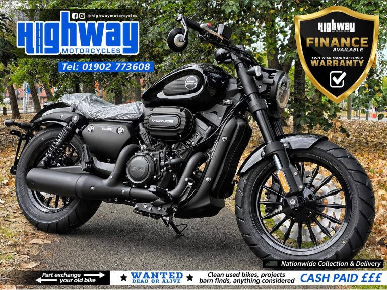 NEW Keeway V-Cruise 125 V Twin CBT Learner Legal Custom Motorcycle