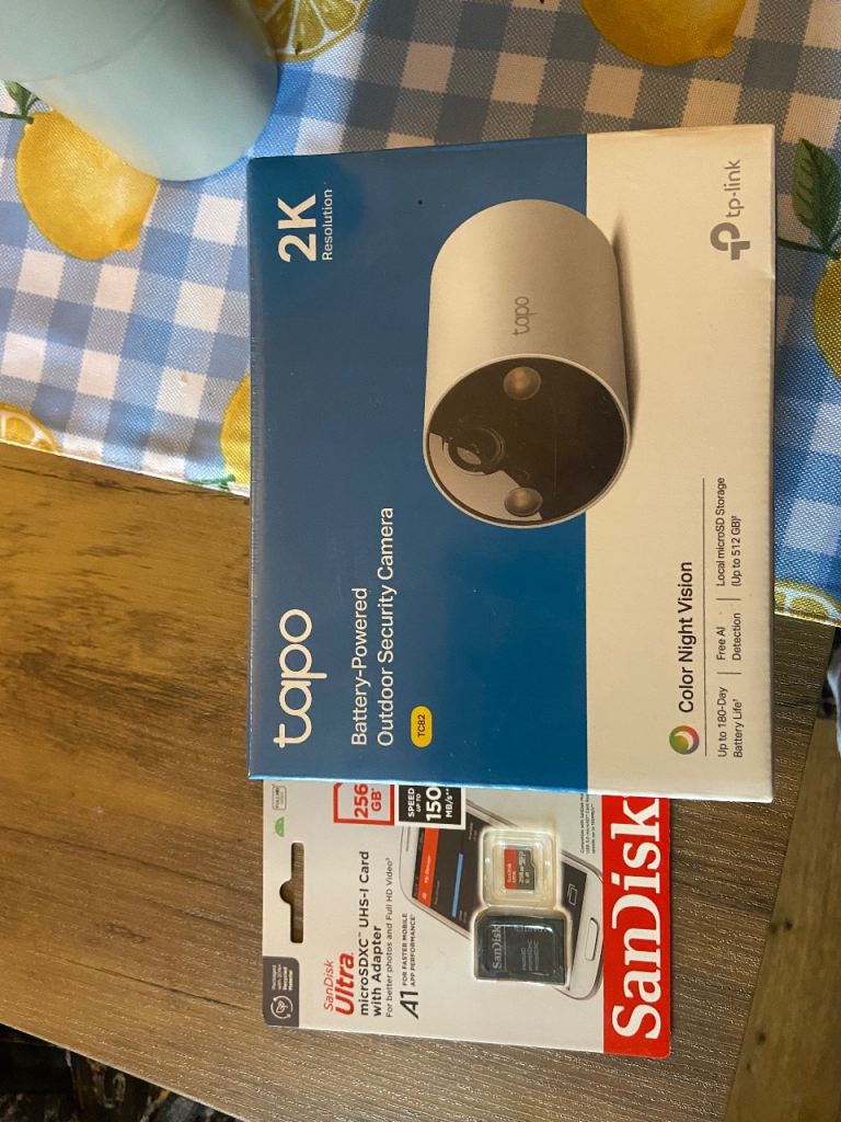 Tapo battery powered outdoor security camera