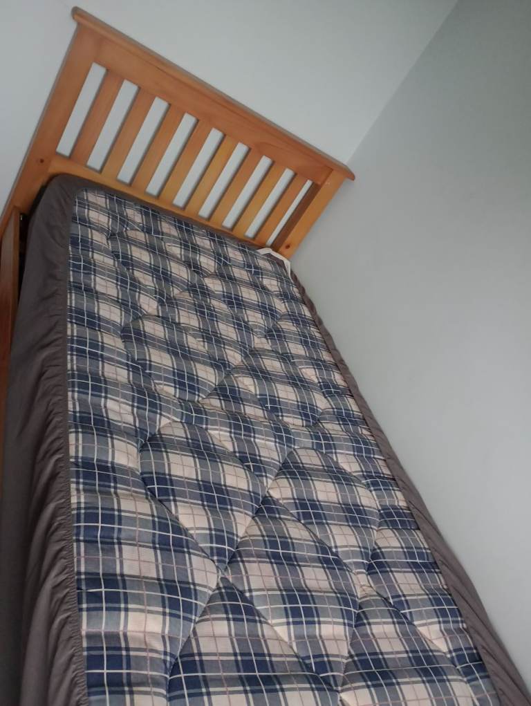 Free to collector single wooden slatted bed 