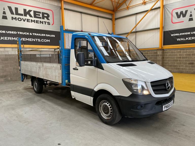 MERCEDES BENZ SPRINTER 314 CDI 3.5 TONNE, *EURO 6* DROPSIDE FLATBED – 2018 – PN6