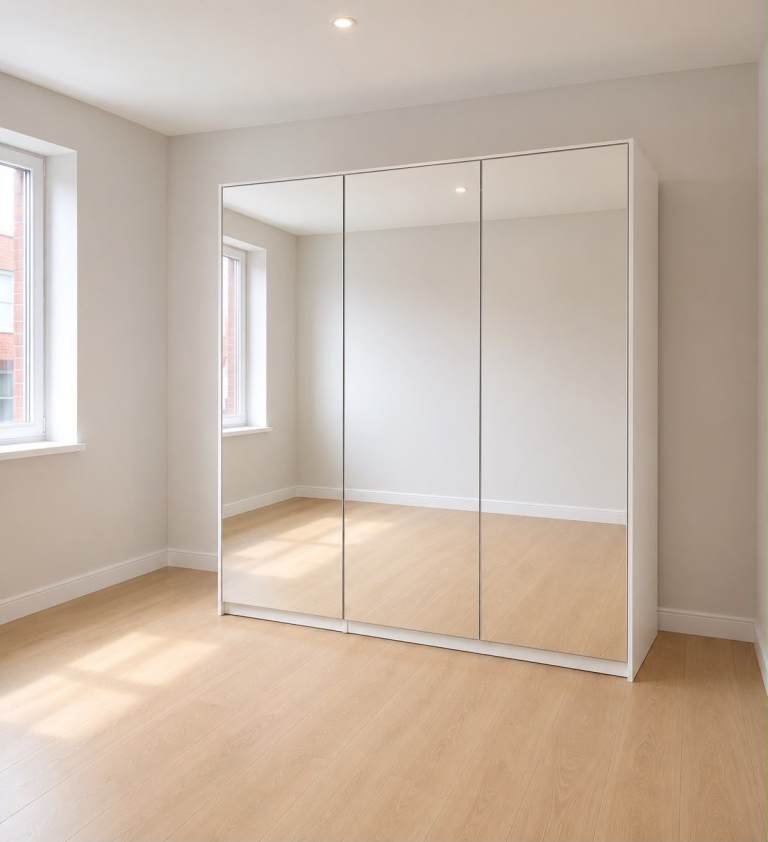 IKEA Triple Door Mirror Wardrobe - Delivery Available 
