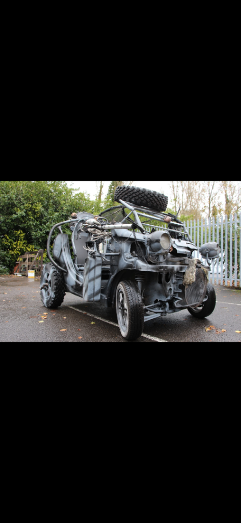 Custom built smart car (zombie apocalypse themed)