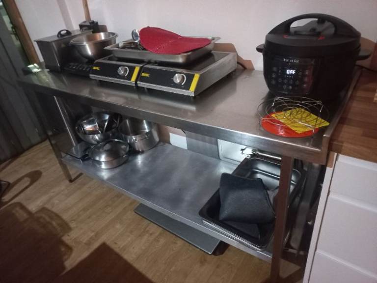 Large Steel Prep Table (Collection Only)
