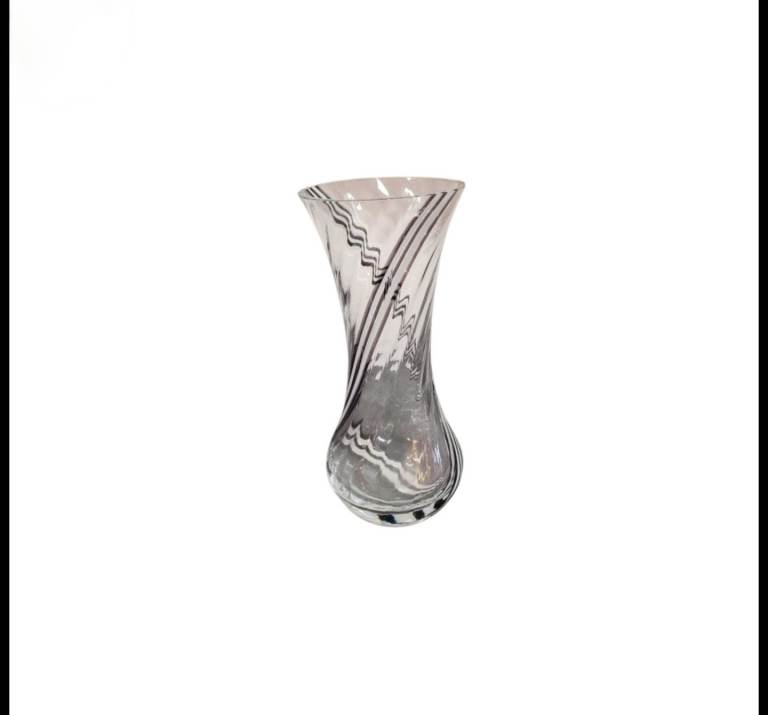 Caithness Midnight Flamenco Swirl Vase – Handcrafted Art Glass Decor – Perfect Gift for Any Occasion