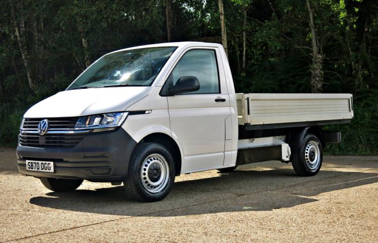 VOLKSWAGEN TRANSPORTER T6.1 110HP EURO 6 LWB DROPSIDE White Manual Diesel 2020