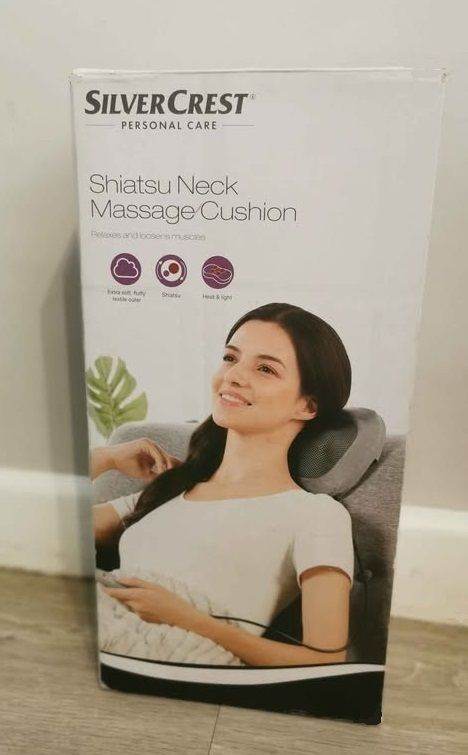 SilverCrest Shiatsu Electric Massage Cushion with heat and Remote. (As New)