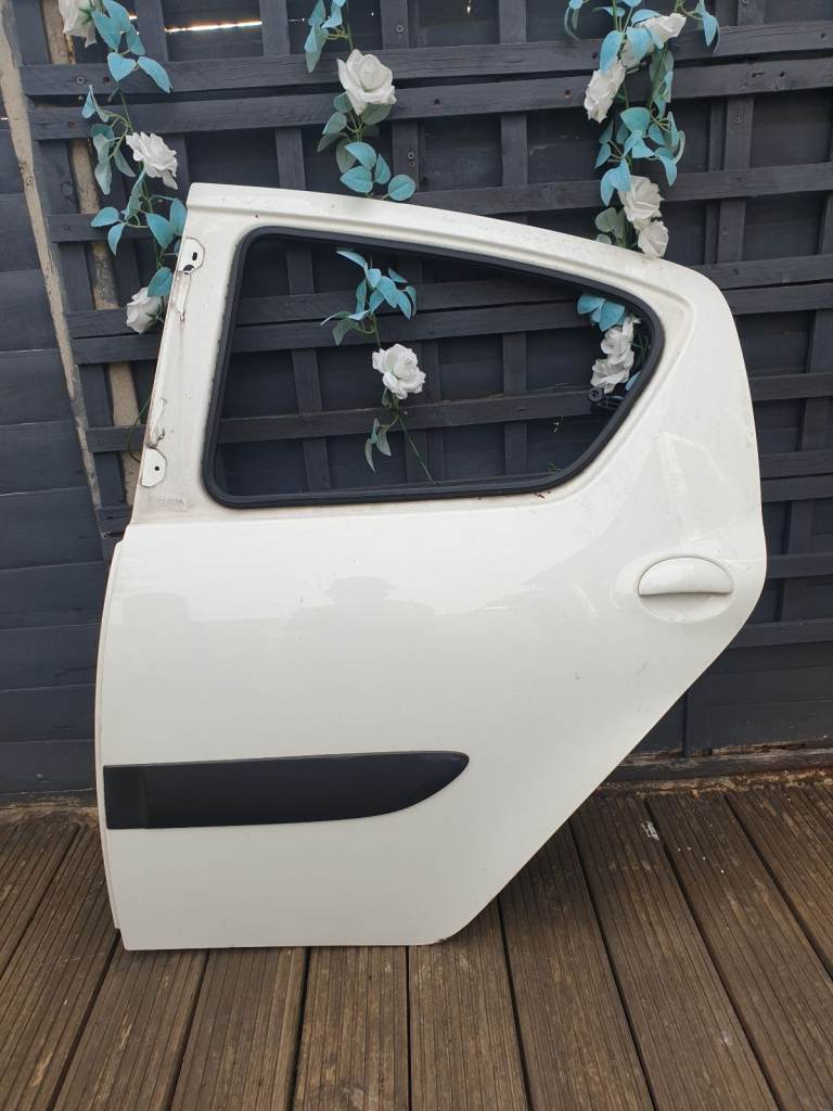 Toyota Aygo 2012 - 2014 Rear Left N/S Passenger Door White