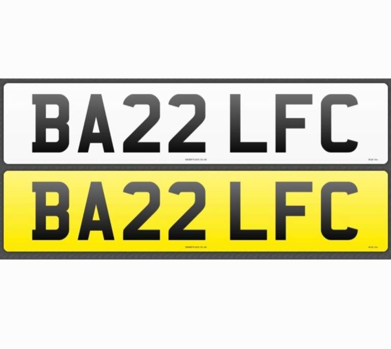 Cherished private reg for LFC fan - great for BAZ BAZZ BARRY Liverpool Linfield Larne