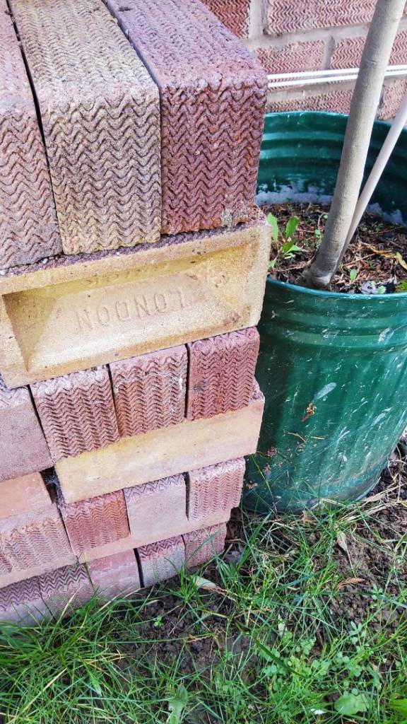 Approximately 220 metric London Bricks. Rustic red