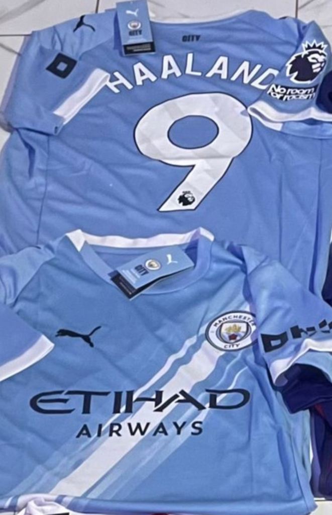 Manchester City home football shirt 24/25 Erling Haaland