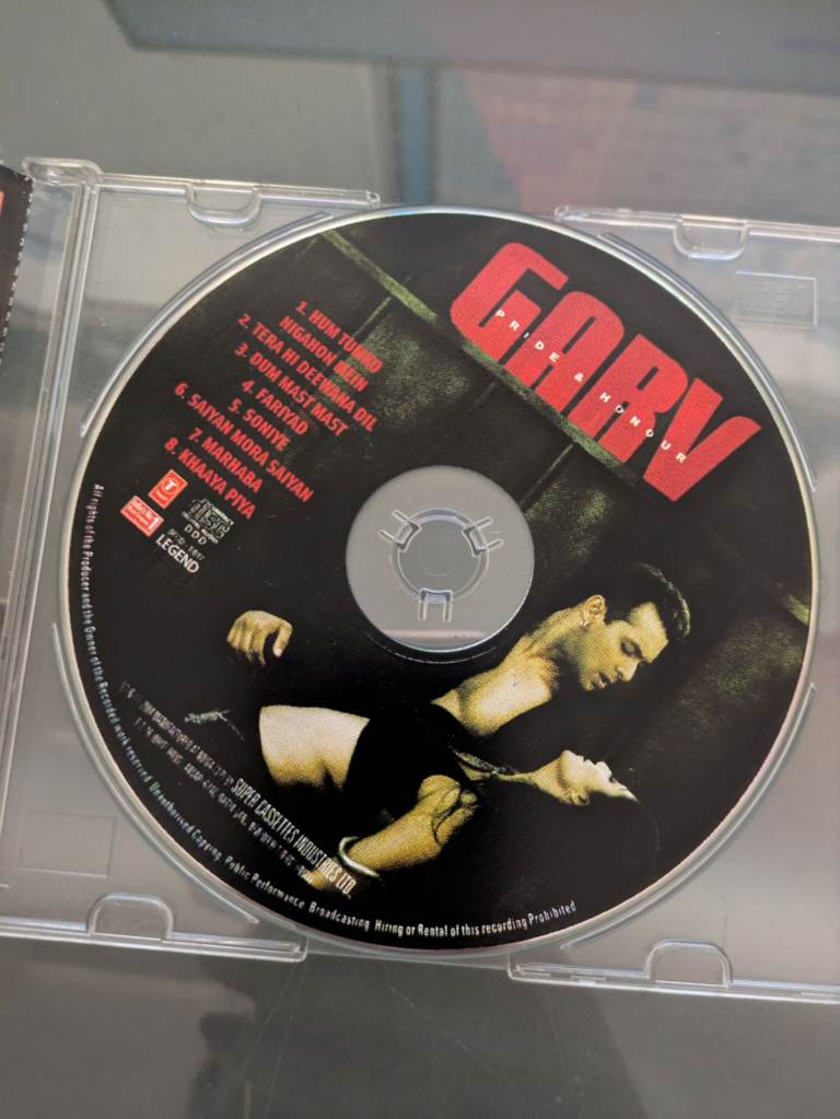 Garv Indian Asian Hindi Bollywood Blockbuster Movie Soundtrack songs Music CD ref 9