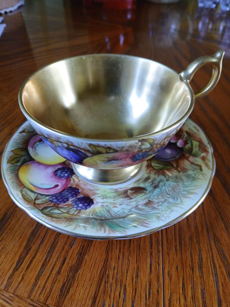 Aynsley Orchard Gold cup & saucer 
