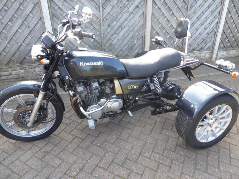 KAWASAKI GT 750 TRIKE M REG WILL BE SERVICED NEW BATTERY 1YRS MOT TRIKE ON V5