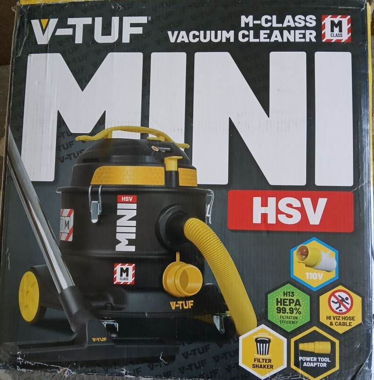 BARGAIN V TUF MINI X2 15L M‑Class Dust Extractor 110V HEPA Filter Industrial Vac £120.00 ONO