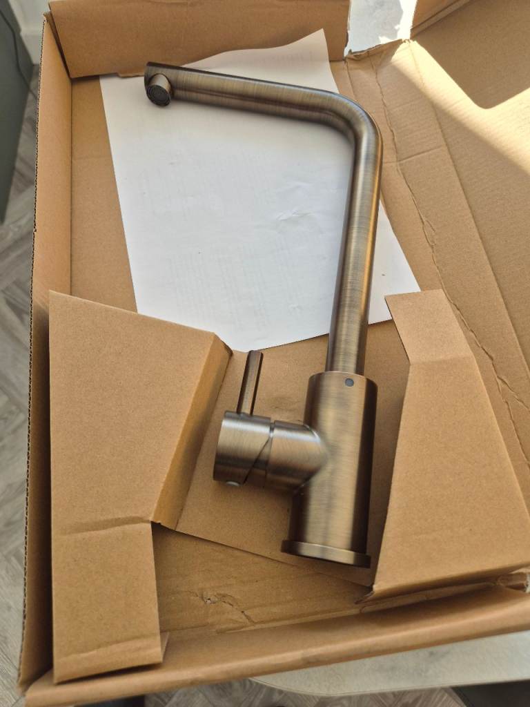 Tyche kitchen sink mixer tap antique brass/dark brass 