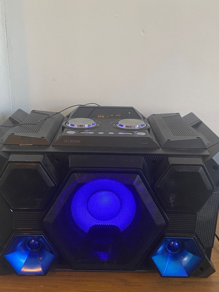 Dixon Party Speaker with Lights – Good Condition
