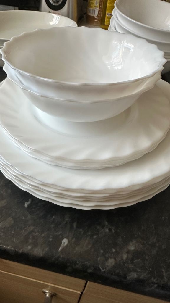 Plain plate set