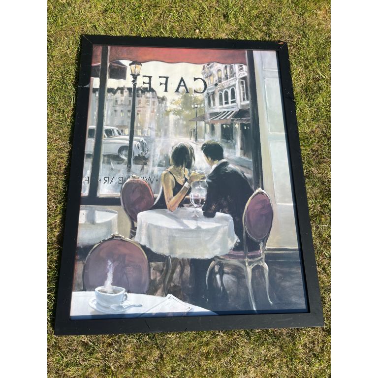 WANT GONE ASAP: Art couple Cafe print 
