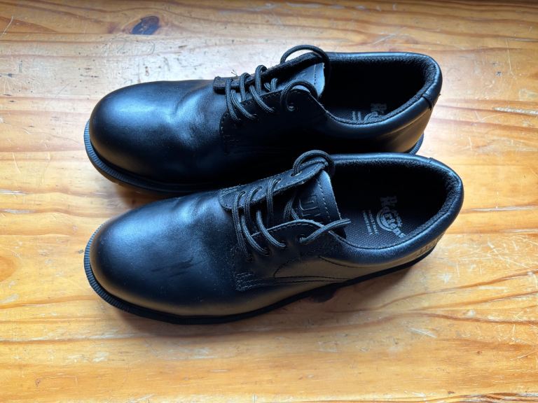 image for Dr Martens black leather shoes Size 9 UK - NEW without tags. 