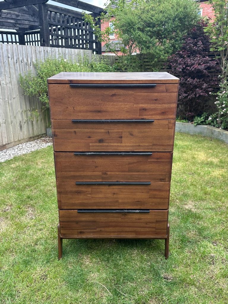 Mid-Century Style Walnut Chest of Drawers