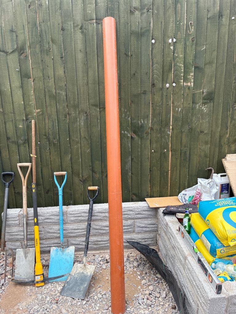 110mm Orange Plastic Drainage Pipe 2.3m 