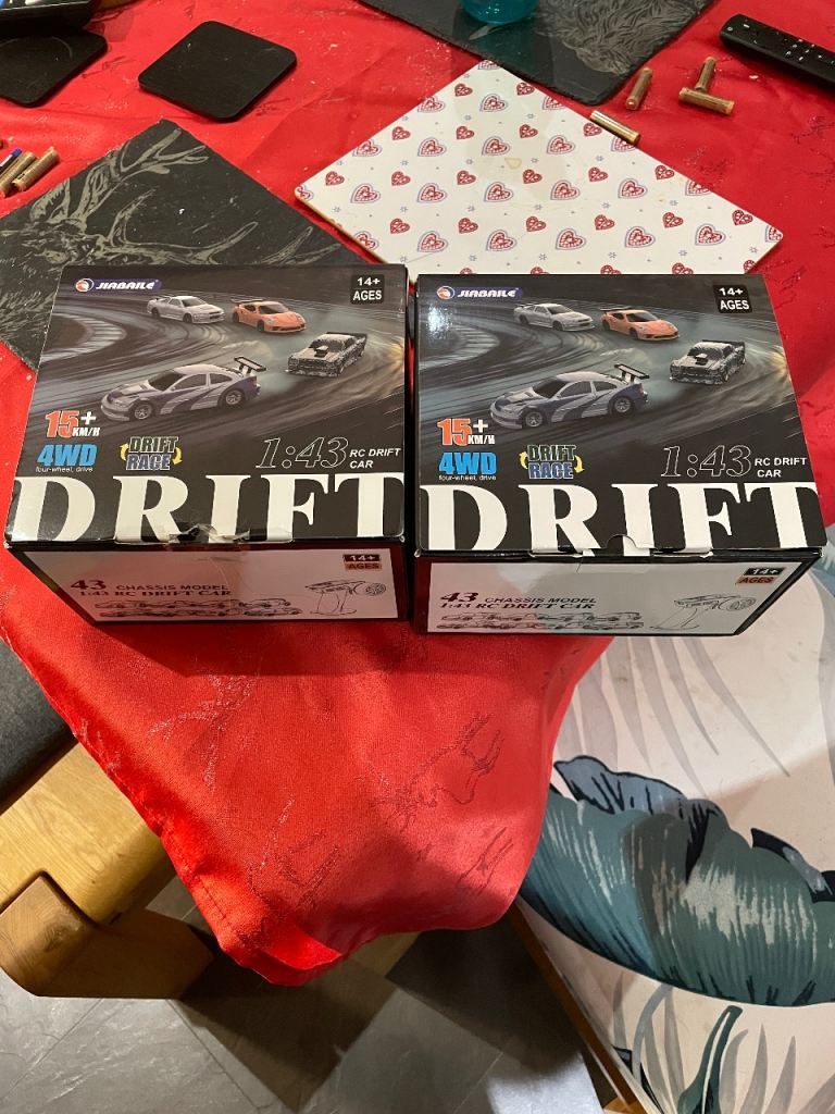 1/43 scale drift cars x2