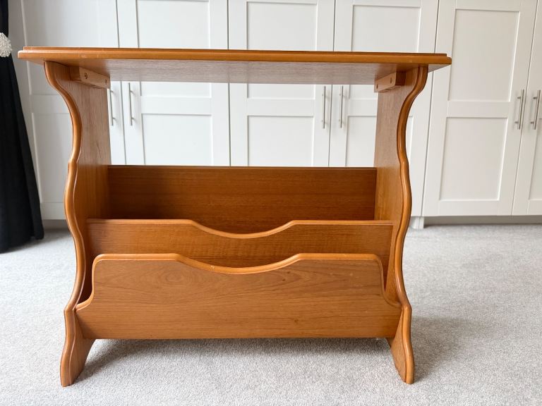 Solid Wood Magazine Rack