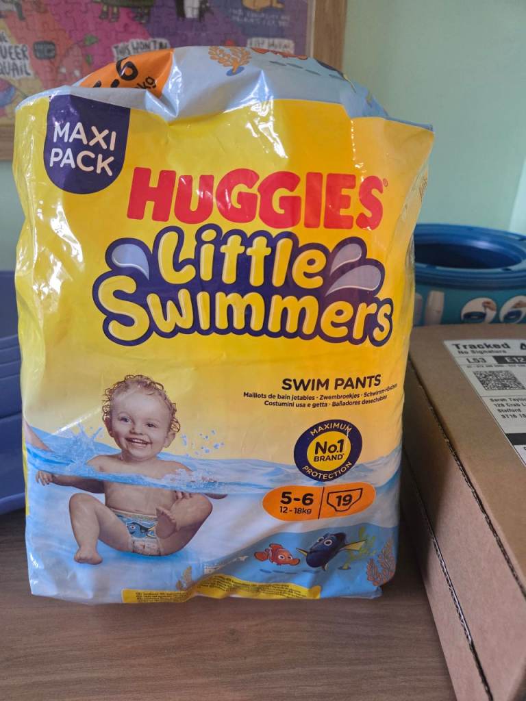 Pack of 15 Huggies size 5-6 swim nappies for sale 