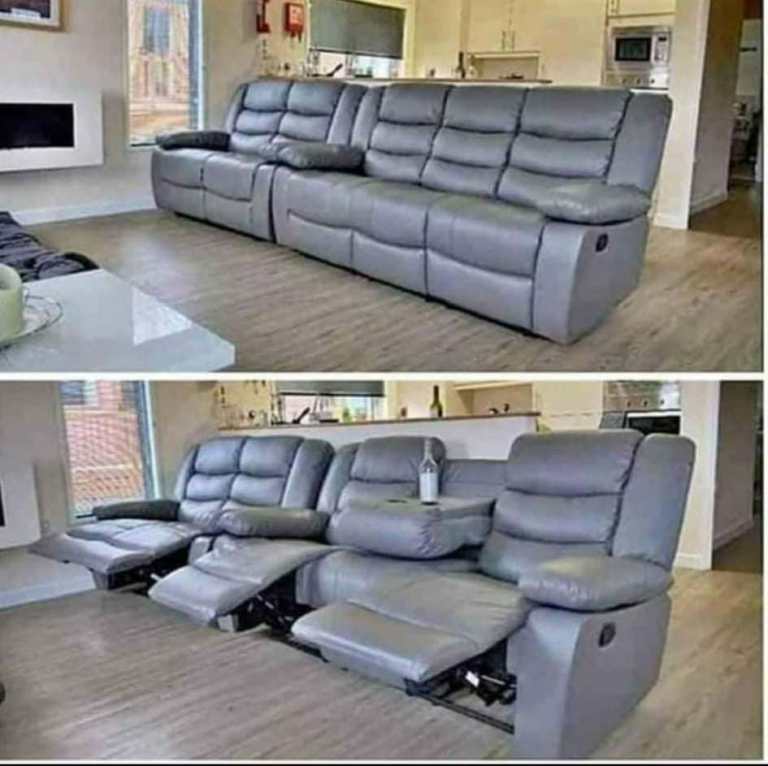 Quick Delivery: Premium Quality Roma Recliner PU Leather Corner & 3+2 Seater Sofa Set