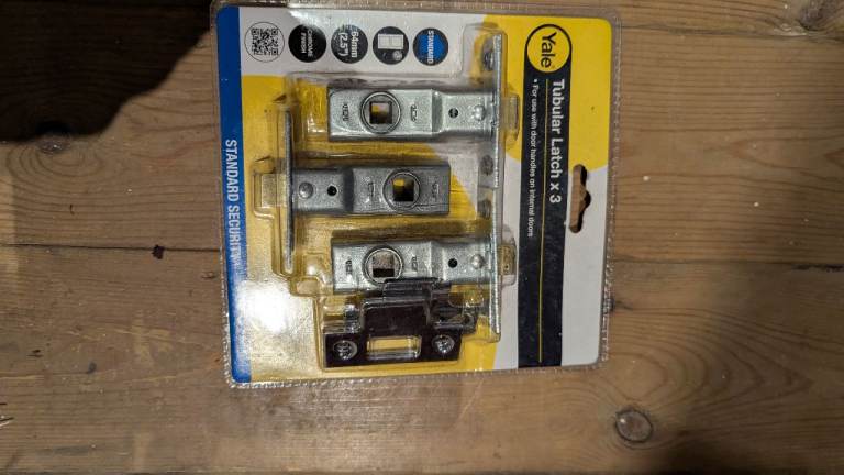 Yale tubular mortice door locks x3
