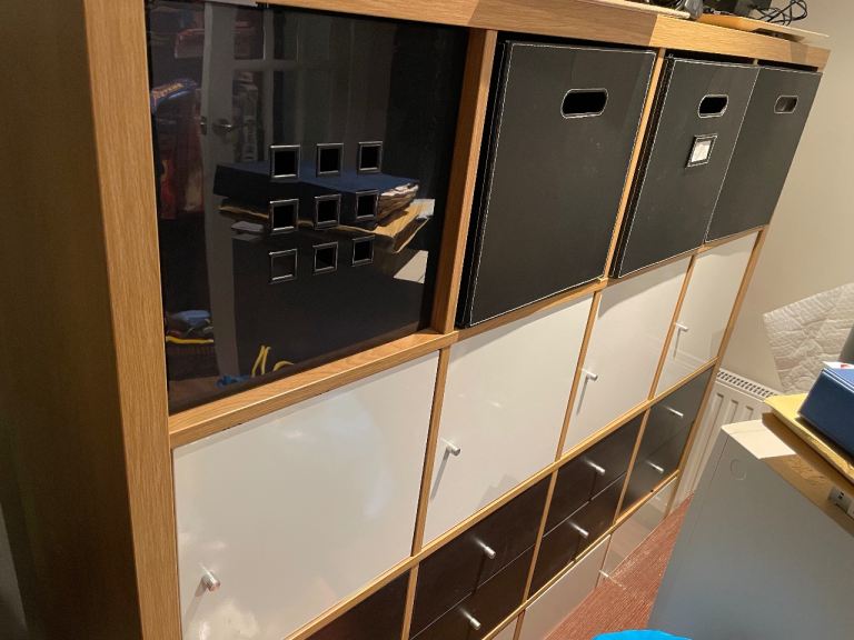 Solid Wood multi Storage Unit with Boxes, drawers and cupboards