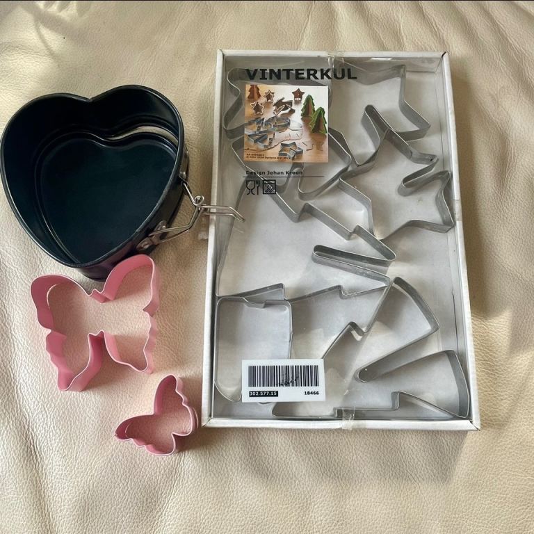 Vinterkul IKEA 3D Cookie Cutters Christmas Holiday Mixed Bundle Butterfly Heart Baking 