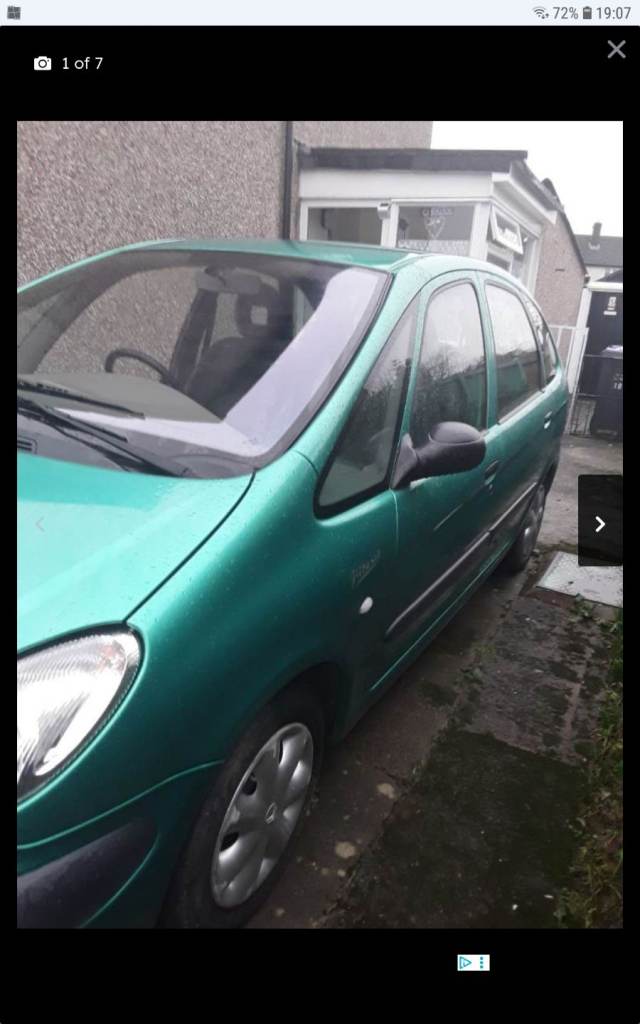 Citroen, XSARA PICASSO, MPV, 2001, Manual, 1587 (cc), 5 doors