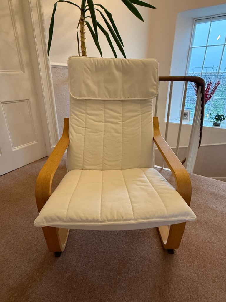 POANG armchair with cushion 