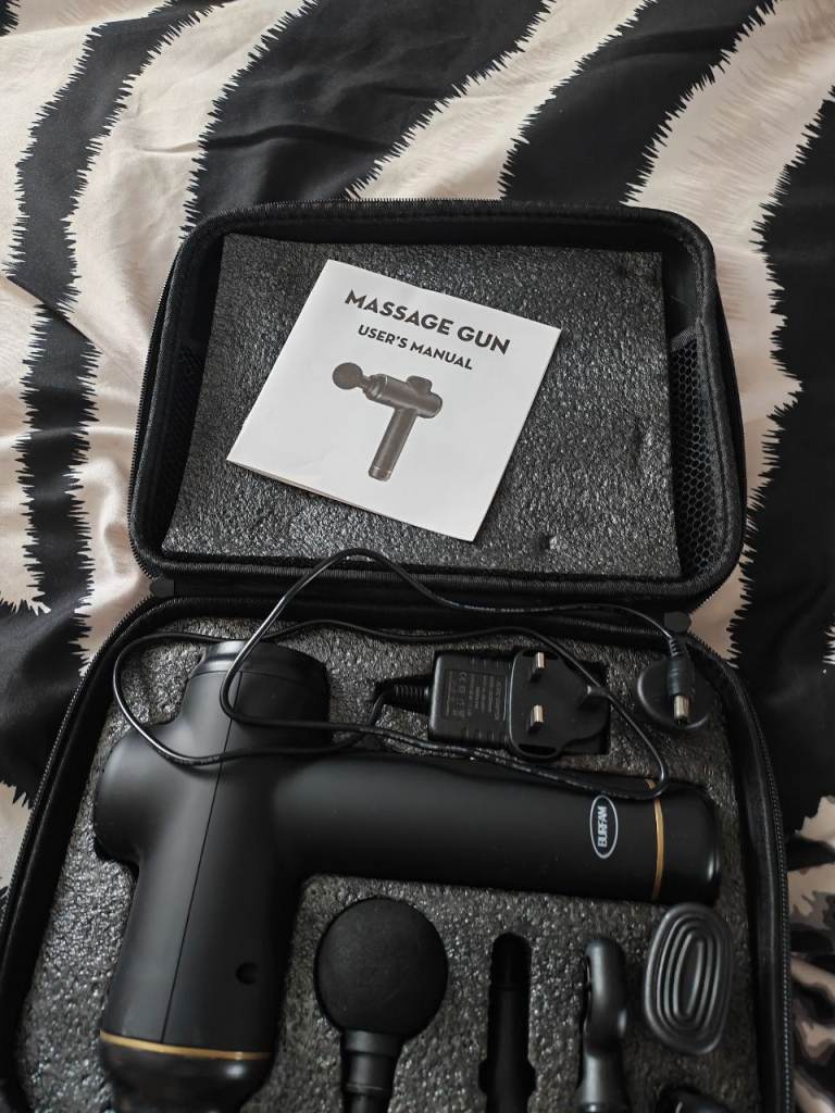 New Massage Gun with Case and Instructions