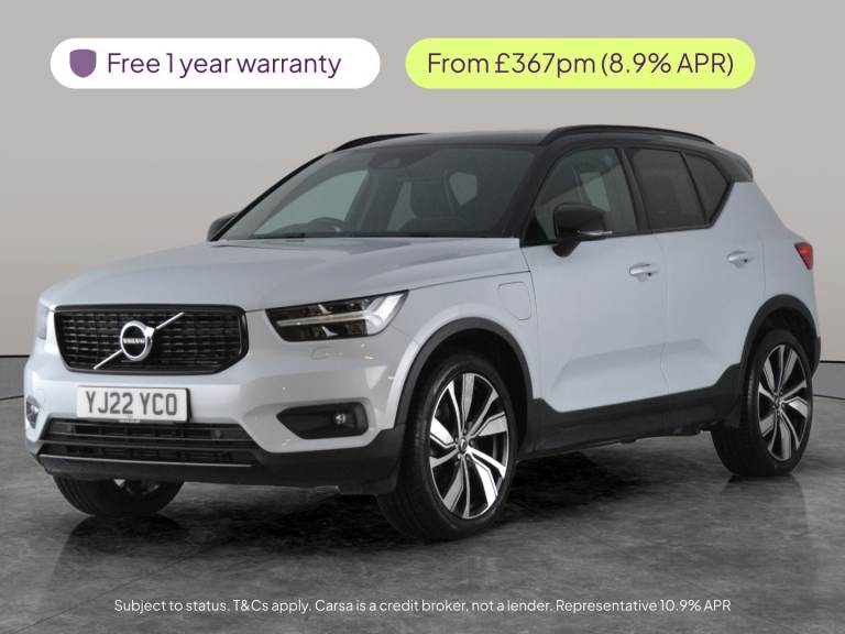 2022 Volvo XC40 1.5h T5 Twin Engine Recharge 10.7kWh R-Design Pro SUV 5dr Petrol Plug-in Hy Suv P...