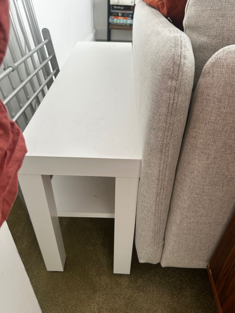 IKEA thin white table 
