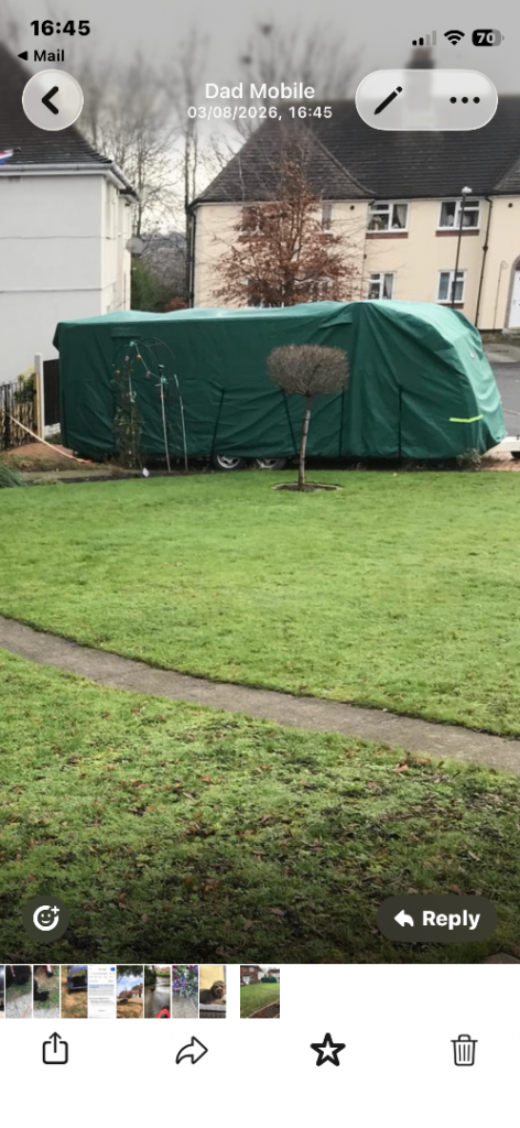 Extra large caravan cover. Very good condition 