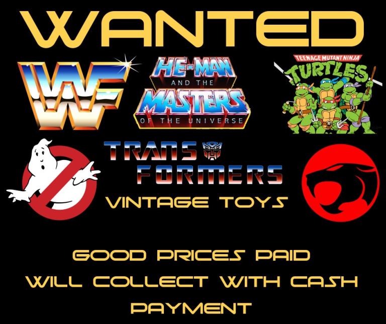 W2 B Vintage Star War, action men, turtles, he man, transformers Gi joe toys