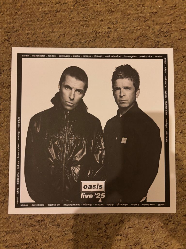 Oasis live 25 print