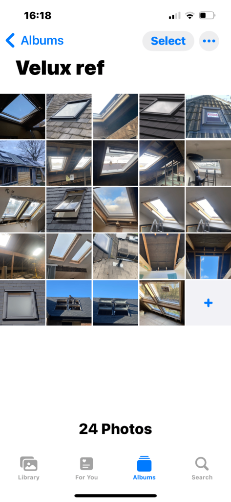 Any size velux roof window £500 supplied and fitted 