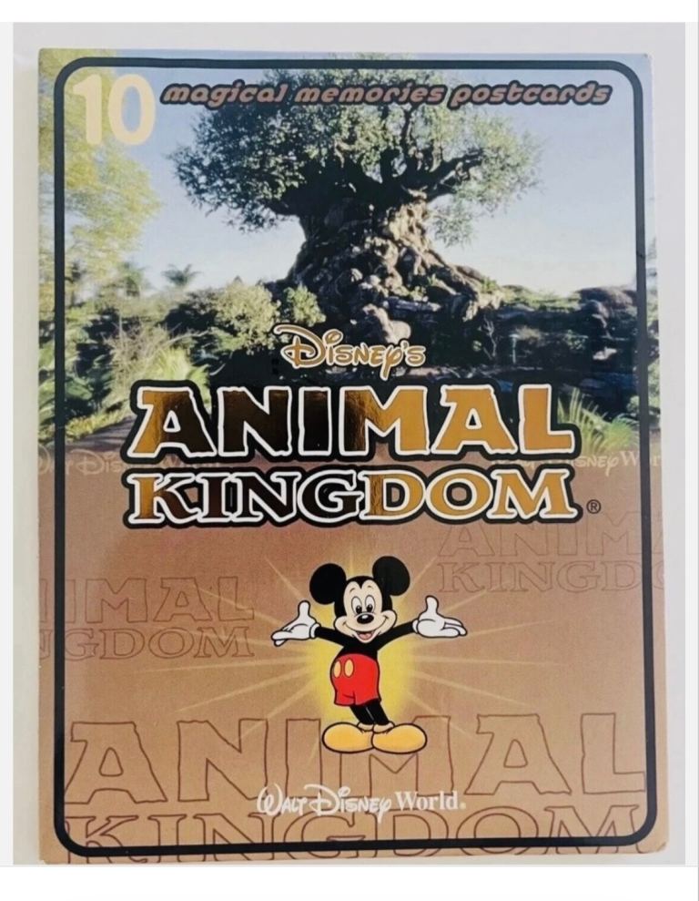 Collectible Walt Disney World -Disney's Animal Kingdom Postcard Set – 10 Magical Memories, New