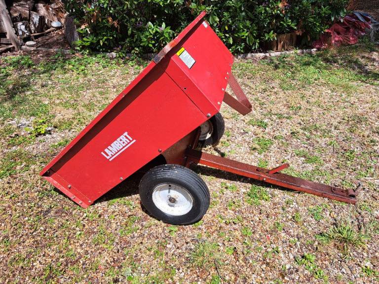 Garden Trailer for Ride on Tractor Mower
