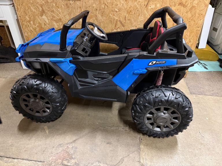 Kids Ride On Electric 24v Blue Buggy