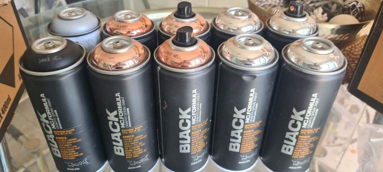 10 x Montana Spray Paint Cans -BRAND NEW