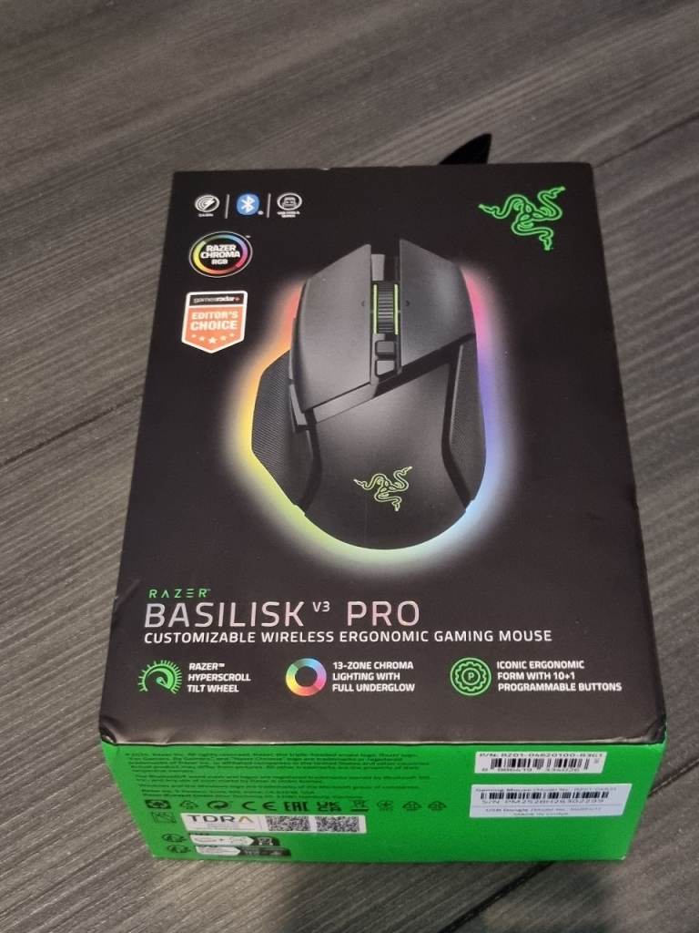 Wireless Gaming Mouse Razer Basilisk V3 Pro RGB Mint Condition! for pc computer desktop console